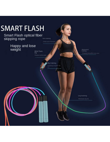 Cuerda de Salto LED Ajustable Hxxyilok 2.74m para Niños y Adultos