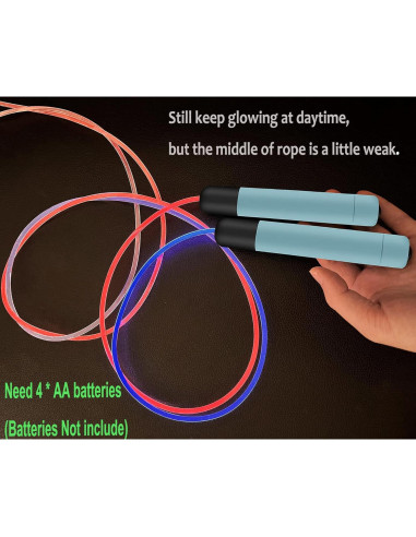 Cuerda de Salto LED Ajustable Hxxyilok 2.74m para Niños y Adultos