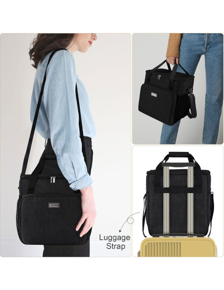 Bolsa de Viaje para Cafetera BAGLHER Mediana Negra Compatible Keurig Bolsa de Viaje para Cafetera BAGLHER Mediana Negra Compatible Keurig
