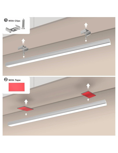 Luces LED bajo gabinete Leetdud 25.4 cm con sensor de mano