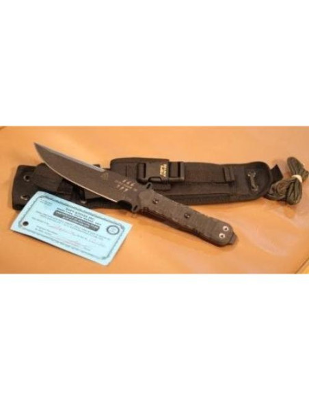 Cuchillo TOPS Cero Oscuro 30 cm Acero Carbono Full Tang Cuchillo TOPS Cero Oscuro 30 cm Acero Carbono Full Tang