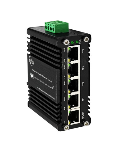 Conmutador PoE Industrial Meixingtong 5 Puertos 24V 18W