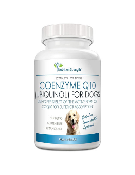 Suplemento Coenzima Q10 Ubiquinol para Perros 120 Tabletas Suplemento Coenzima Q10 Ubiquinol para Perros 120 Tabletas