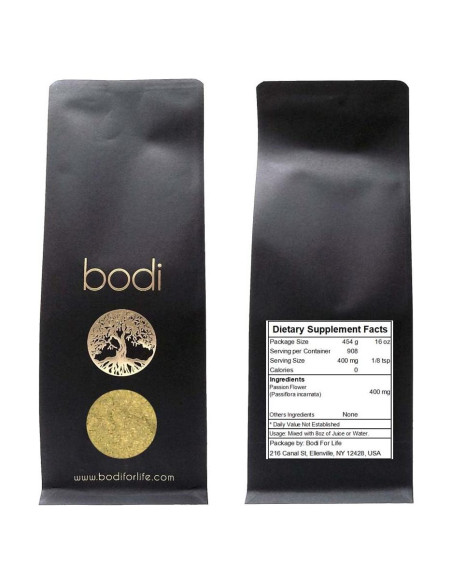 Polvo de Flor de Pasión Bodi 453.6g 100% Natural Hecho a Mano Polvo de Flor de Pasión Bodi 453.6g 100% Natural Hecho a Mano