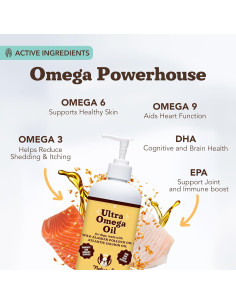Aceite Omega 3, 6, 9 Natural Dog Company 473 ml para perros 2