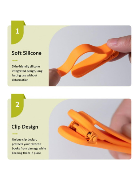 3 Marcadores Automáticos de Silicona MOTEERLLU - Accesorios de Lectura 3 Marcadores Automáticos de Silicona MOTEERLLU - Accesorios de Lectura