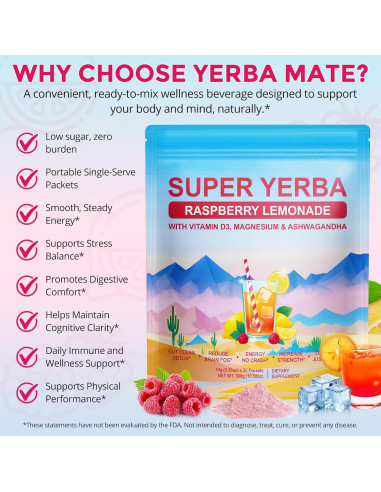 Yerba Mate Instantáneo en Polvo 120g - Fórmula Energizante Natural