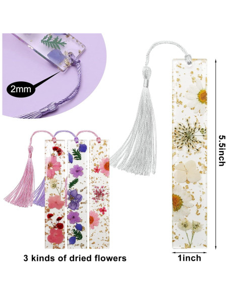 Marcadores de Flores Secas Kaluofan 2PCS con Borlas Marcadores de Flores Secas Kaluofan 2PCS con Borlas