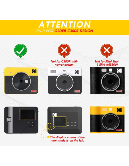Funda Protectora Rieibi para Kodak Mini Shot 3 Retro C300R - Marrón Funda Protectora Rieibi para Kodak Mini Shot 3 Retro C300R - Marrón