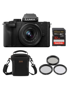 Cámara sin Espejo Panasonic LUMIX DC-G100D 20.3MP 4K con Lente 12-32mm