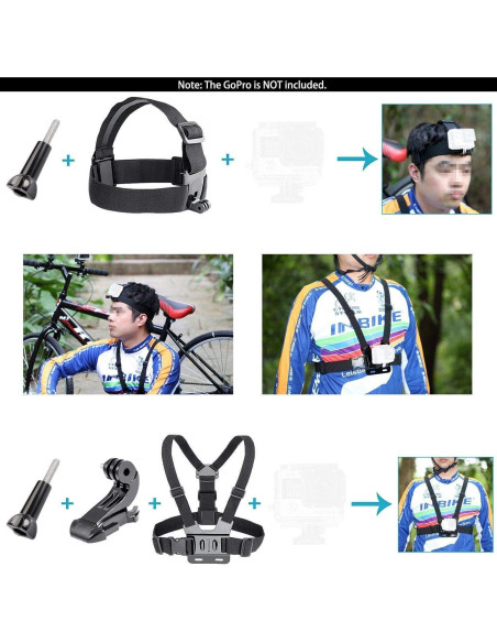 Kit de Accesorios para Cámara de Acción Navitech 50 en 1 Kit de Accesorios para Cámara de Acción Navitech 50 en 1
