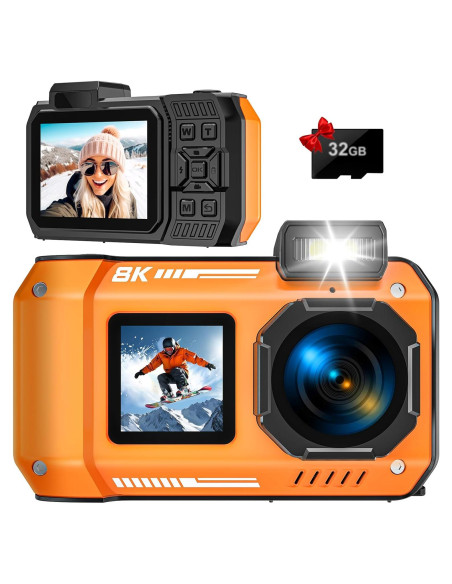 Cámara Digital 8K UHD TUPSIO U018 70MP Resistente al Agua 10m Cámara Digital 8K UHD TUPSIO U018 70MP Resistente al Agua 10m