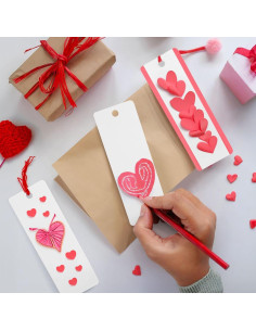 Paquete de 300 Marcadores de Libros Blancos Juvale 15.24x5.08 cm 2