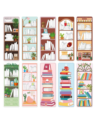 100 Piezas Marcadores de Libros BOBOKA Doble Cara 17.99x6.50cm