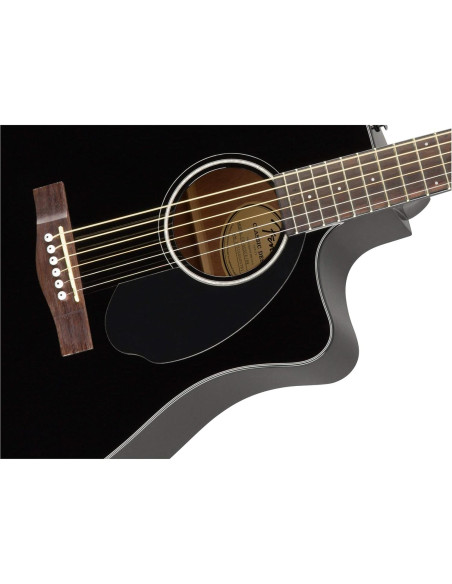 Guitarra Acústica-Eléctrica Fender CD-60SCE Negra con Accesorios Guitarra Acústica-Eléctrica Fender CD-60SCE Negra con Accesorios