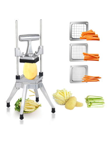 Cortador de Verduras Hakka MX-104 Acero Inoxidable 3 Cuchillas