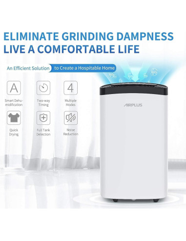 Deshumidificador AIRPLUS 30 Pints para 1397 m - Blanco