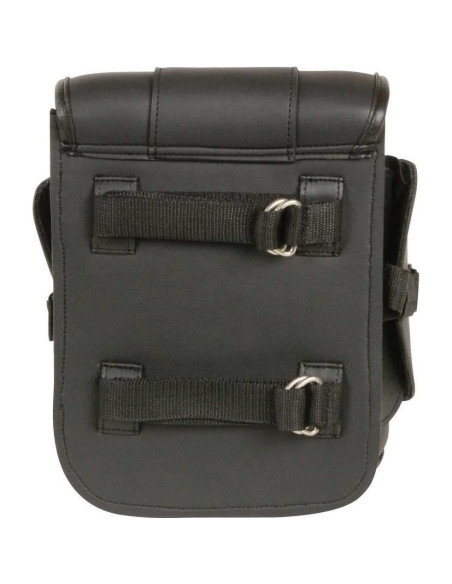 Bolsa de viaje para motocicleta Shaf con sissy bar negra Bolsa de viaje para motocicleta Shaf con sissy bar negra