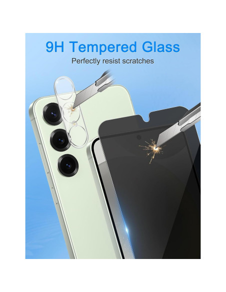 Protector de Pantalla Privado Yebowe para Samsung Galaxy S25 - Vidrio Templado 9H Protector de Pantalla Privado Yebowe para Samsung Galaxy S25 - Vidrio Templado 9H