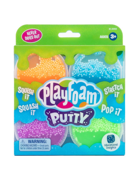 Playfoam Putty 4-Pack Juguete Sensorial Educativo 230g Playfoam Putty 4-Pack Juguete Sensorial Educativo 230g