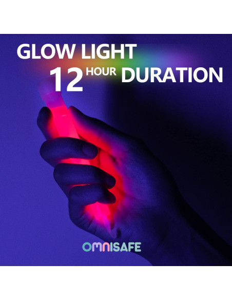 96 Palos de Luz Brillantes OMNISAFE 15 cm para Fiestas y Emergencias 96 Palos de Luz Brillantes OMNISAFE 15 cm para Fiestas y Emergencias