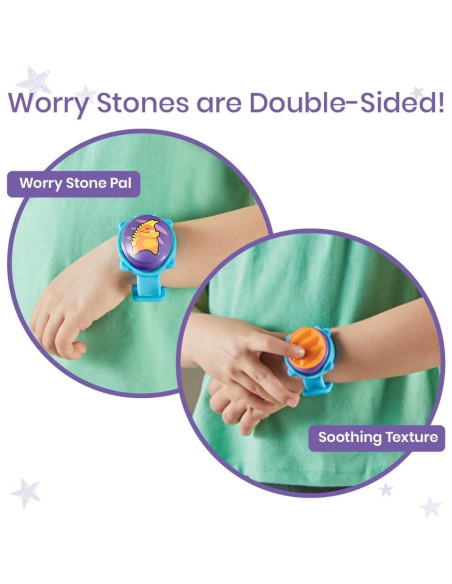 Pulsera Sensorial Antiestrés hand2mind con 4 Amigos de Piedra Pulsera Sensorial Antiestrés hand2mind con 4 Amigos de Piedra