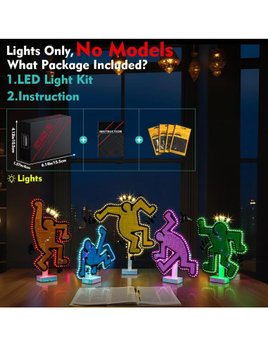 Kit de Luz LED Compatible con LEGO 31216 Keith Haring