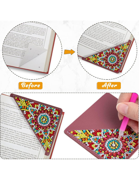 4 Marcadores de Pintura de Diamante Wivico Mandala DIY 4 Marcadores de Pintura de Diamante Wivico Mandala DIY