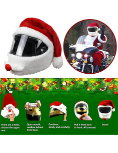 Cubierta de Casco de Motocicleta LKV Santa Navidad Unisex 2