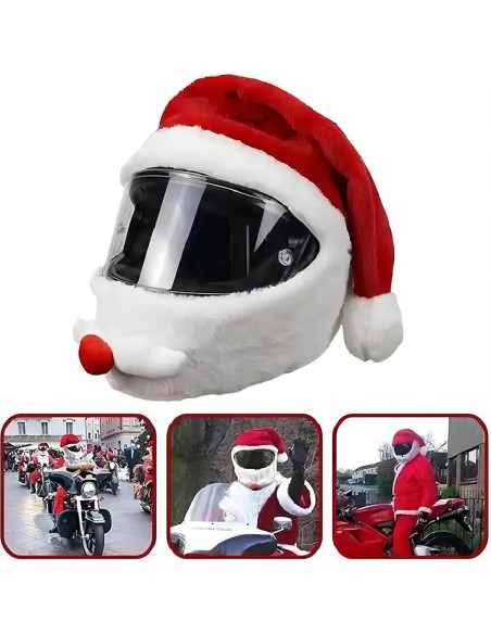 Cubierta de Casco de Motocicleta LKV Santa Navidad Unisex Cubierta de Casco de Motocicleta LKV Santa Navidad Unisex