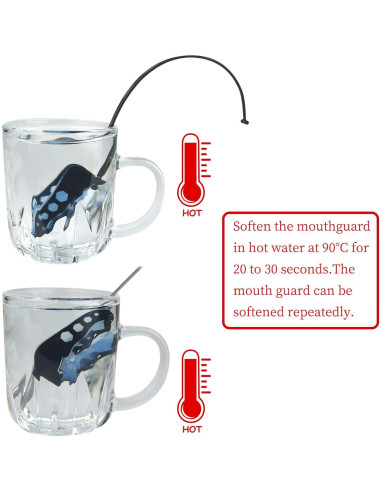 Protector Bucal Deportivo Gooyule con Correa - 4 Piezas Grande