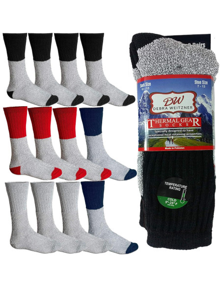 Calcetines Térmicos Debra Weitzner 12 Pares Unisex Aislantes Calcetines Térmicos Debra Weitzner 12 Pares Unisex Aislantes
