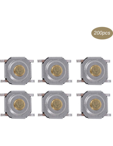 Interruptores de Botón Táctil ViaGasaFamido 200 Pcs 4x4x1.5mm