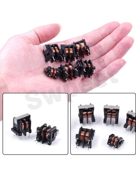 Kit de Bobinas de Inductancia Swpeet 24Pcs 5mH a 40mH Kit de Bobinas de Inductancia Swpeet 24Pcs 5mH a 40mH