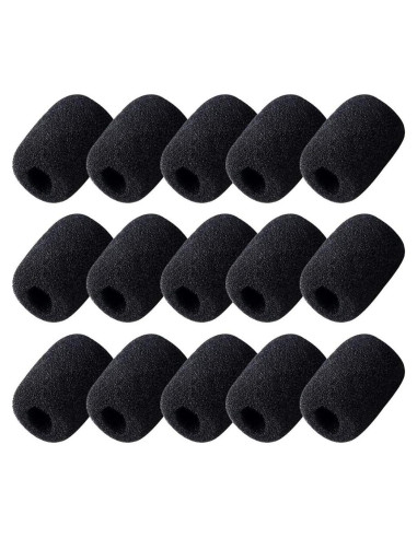 Paquete de 15 protectores de micrófono de espuma SUMAJU