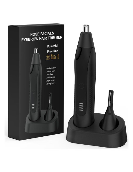Recortador de Vello Nasal y Facial Setonia 2 en 1 USB Recortador de Vello Nasal y Facial Setonia 2 en 1 USB