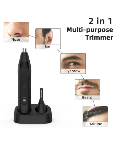 Recortador de Vello Nasal y Facial Setonia 2 en 1 USB