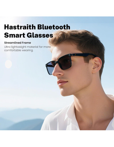 Gafas Inteligentes Hastraith Bluetooth 5.3 Unisex con Altavoz