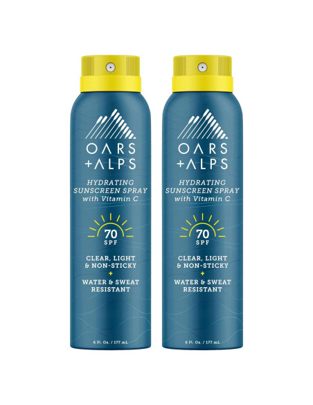 Spray Solar Hidratante Oars + Alps SPF 70, 170 g, Paquete de 2 Spray Solar Hidratante Oars + Alps SPF 70, 170 g, Paquete de 2