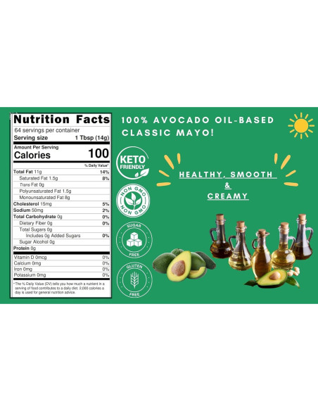 Mayonesa Clásica RON DEYMOND 907 g Aceite de Aguacate Keto Mayonesa Clásica RON DEYMOND 907 g Aceite de Aguacate Keto