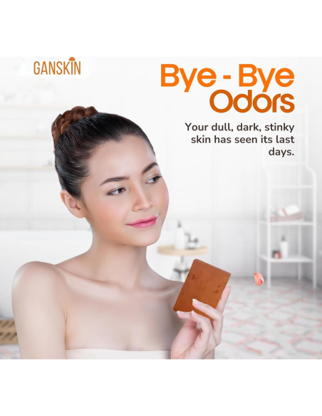 Jabón Desodorante Natural Ganskin con Persimón y Té Verde 117g Jabón Desodorante Natural Ganskin con Persimón y Té Verde 117g