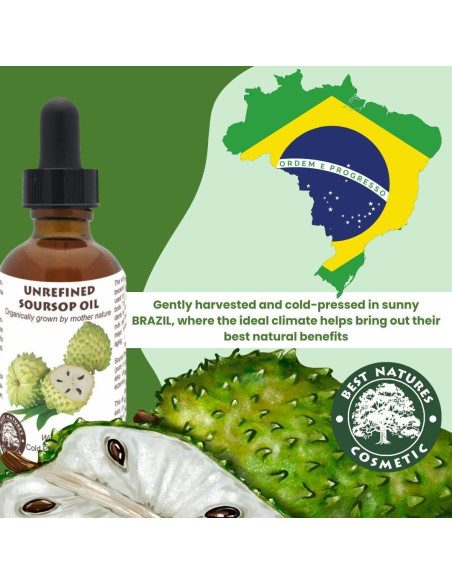Aceite de Soursop Virgen 120ml - Orgánico y Prensado en Frío Aceite de Soursop Virgen 120ml - Orgánico y Prensado en Frío