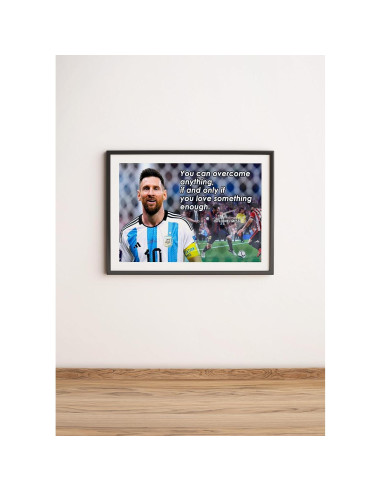 Póster Motivacional Lionel Messi 45.72x30.48 cm Alta Calidad