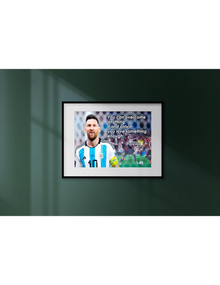 Póster Motivacional Lionel Messi 45.72x30.48 cm Alta Calidad Póster Motivacional Lionel Messi 45.72x30.48 cm Alta Calidad