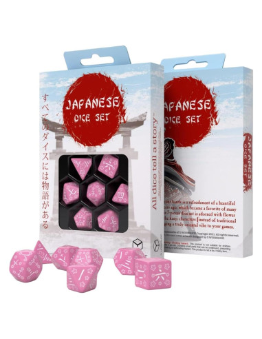 Juego de Dados Japonés Q-Workshop Dulce Recuerdo Primavera 7 Pzas