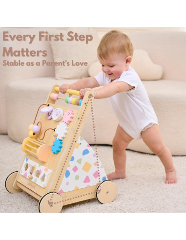 Andador de Madera Montessori Hangzhou 3.89 kg con Velocidad Ajustable