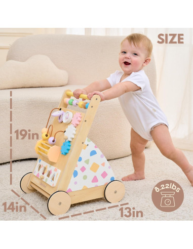 Andador de Madera Montessori Hangzhou 3.89 kg con Velocidad Ajustable
