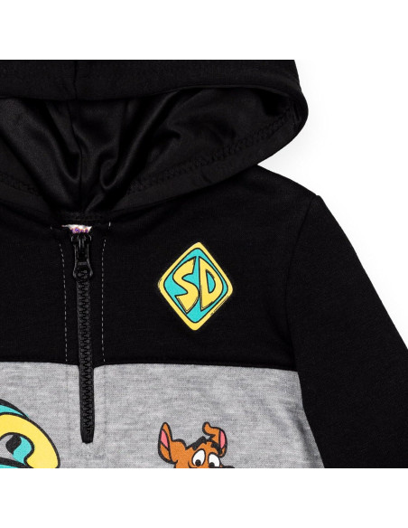 Sudadera con capucha Scooby-Doo para niños - Gris/Negro - 3T Sudadera con capucha Scooby-Doo para niños - Gris/Negro - 3T