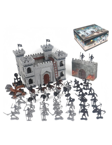 Set de Juguete Medieval Yoyoom con Castillo y 104 Piezas Set de Juguete Medieval Yoyoom con Castillo y 104 Piezas