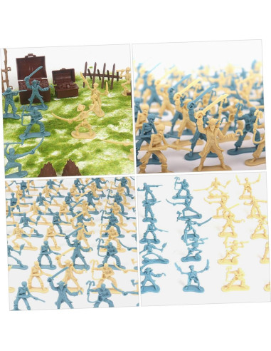 Figuras de Soldados Piratas ERINGOGO 100pcs Miniaturas 5.5cm